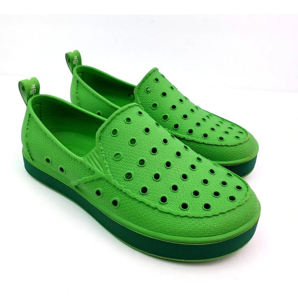 Sanuk Lil Walker Kids Size 3Y Green Slip On Casual Water Sandal Shoes